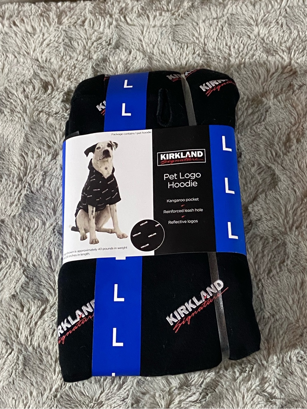 NWT Kirkland/Costco dog logo hoodie/sweatshirt